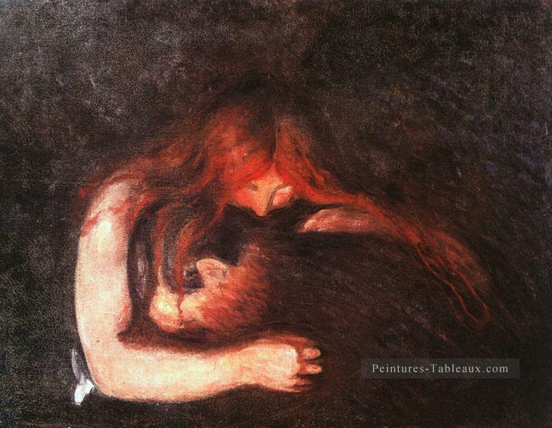 vampire 1895 Edvard Munch Peintures à l'huile